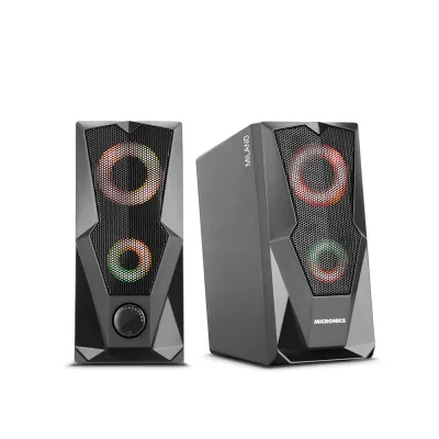 Parlantes Multimedia 2.0 Micronics Milano Black RGB 2.5" MIC S310