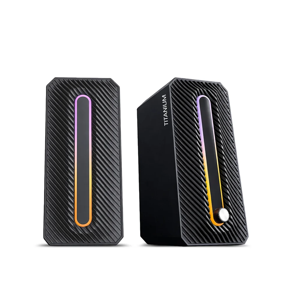 Parlantes Multimedia 2.0 Micronics Titanium RGB 2.5" MIC S312