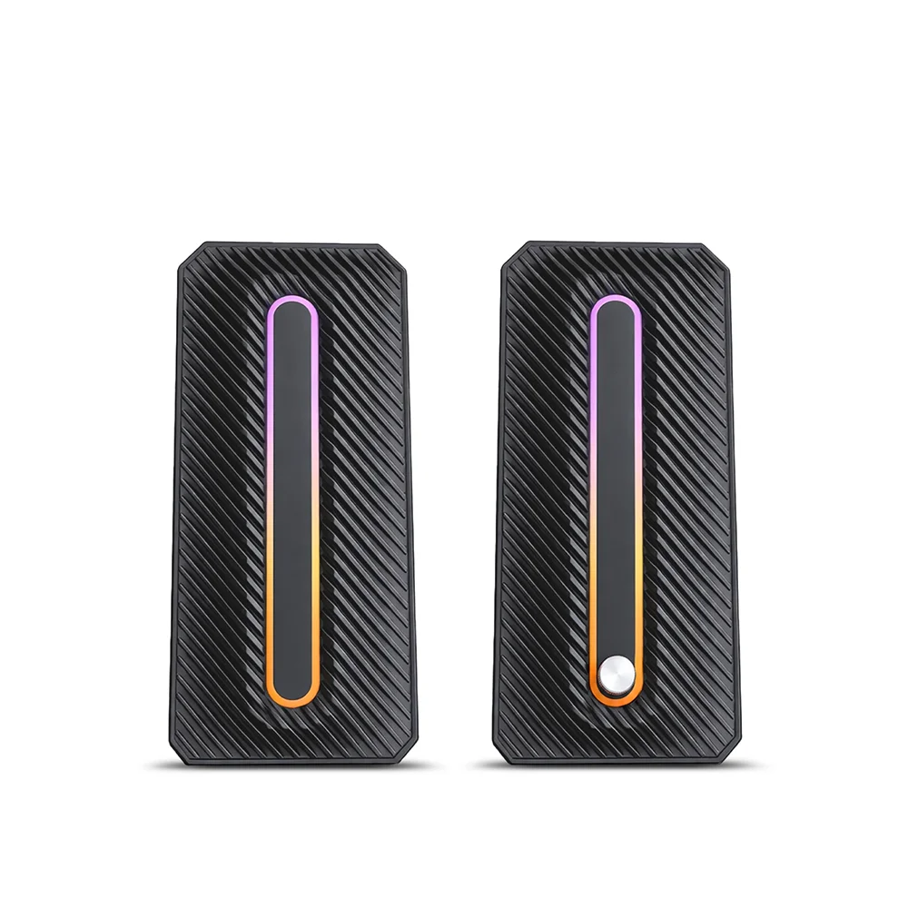 Parlantes Multimedia 2.0 Micronics Titanium RGB 2.5" MIC S312