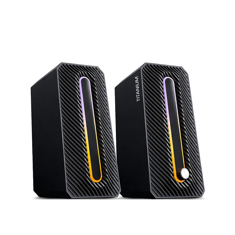 Parlantes Multimedia 2.0 Micronics Titanium RGB 2.5" MIC S312