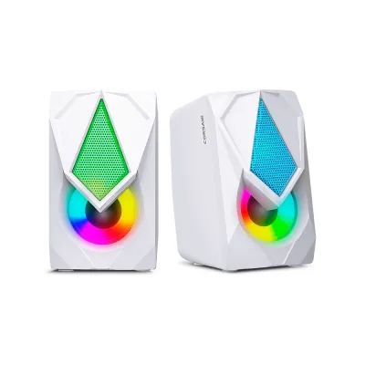 Parlantes Multimedia 2.0 Micronics Corsair White RGB 2" MIC S309-9W