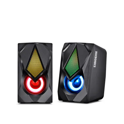 Parlantes Multimedia 2.0 Micronics Corsair Black RGB 2" MIC S309-9