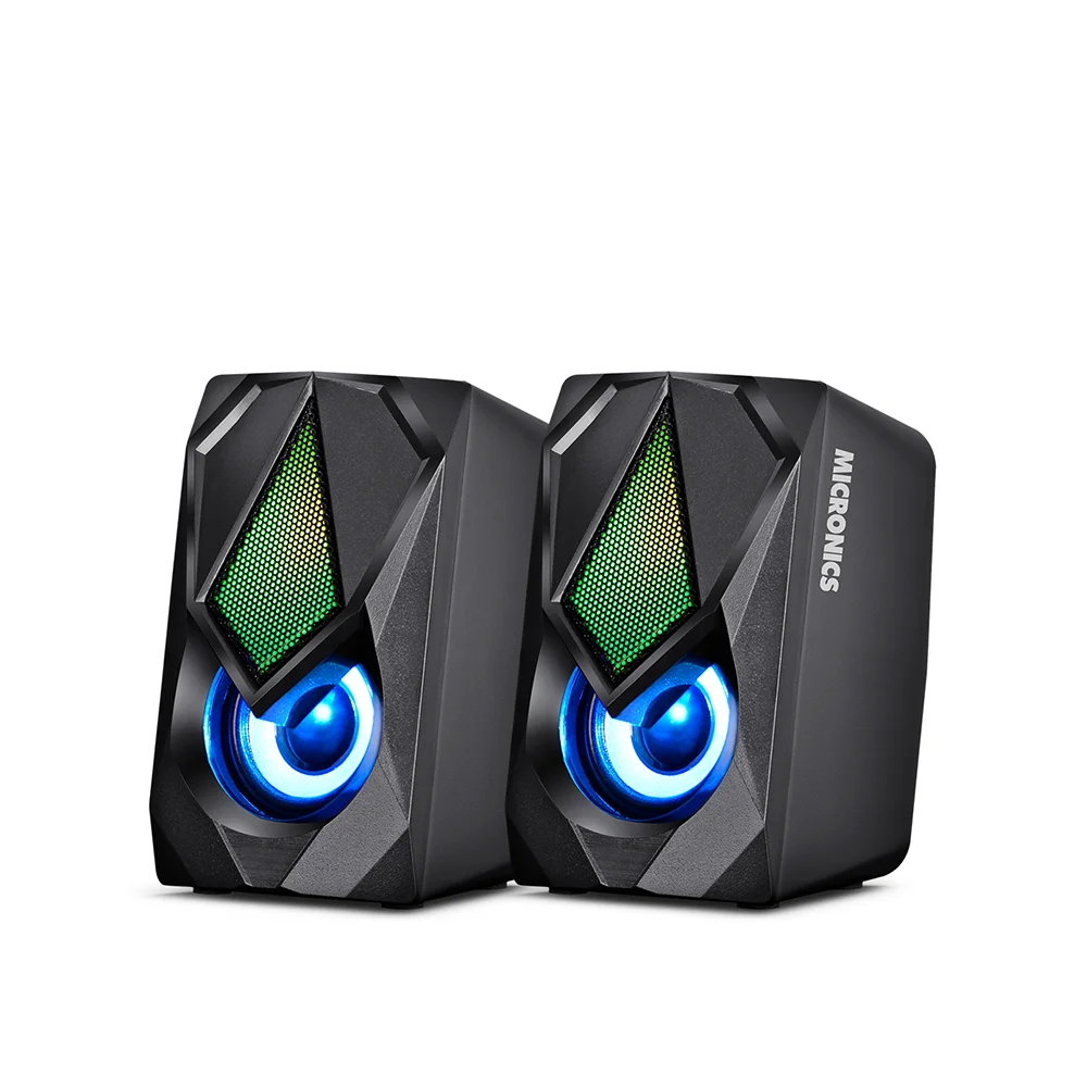 Parlantes Multimedia 2.0 Micronics Corsair Black RGB 2" MIC S309-9