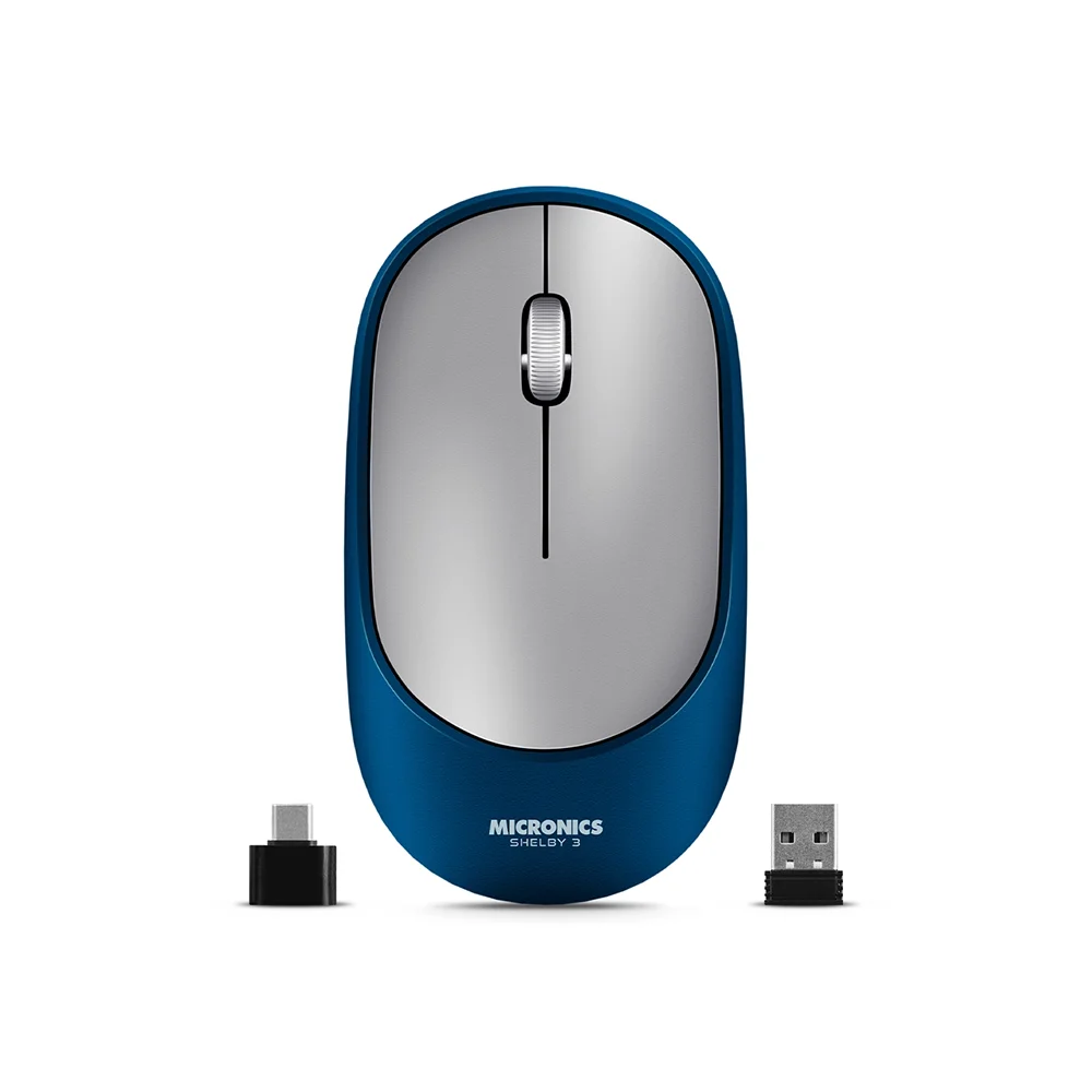 Mouse Inalámbrico Bluetooth Micronics Shelby M701 Gris: Recargable