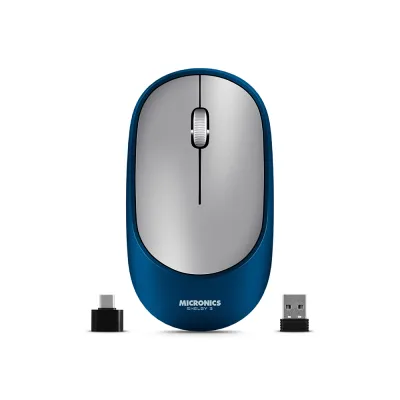Mouse Inalámbrico Bluetooth Micronics Shelby M701 Gris: Recargable