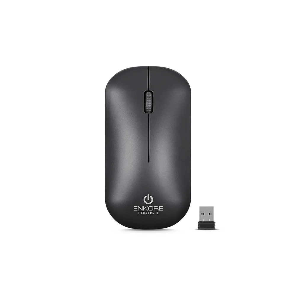 Mouse Inalámbrico Recargable Enkore Fortis 3 EKM255-3M con Conexión Bluetooth/Inalámbrico
