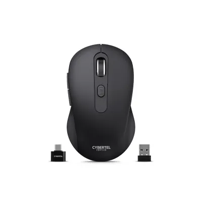 Mouse Inalámbrico Bluetooth Cybertel Vertice M709 Negro: Recargable
