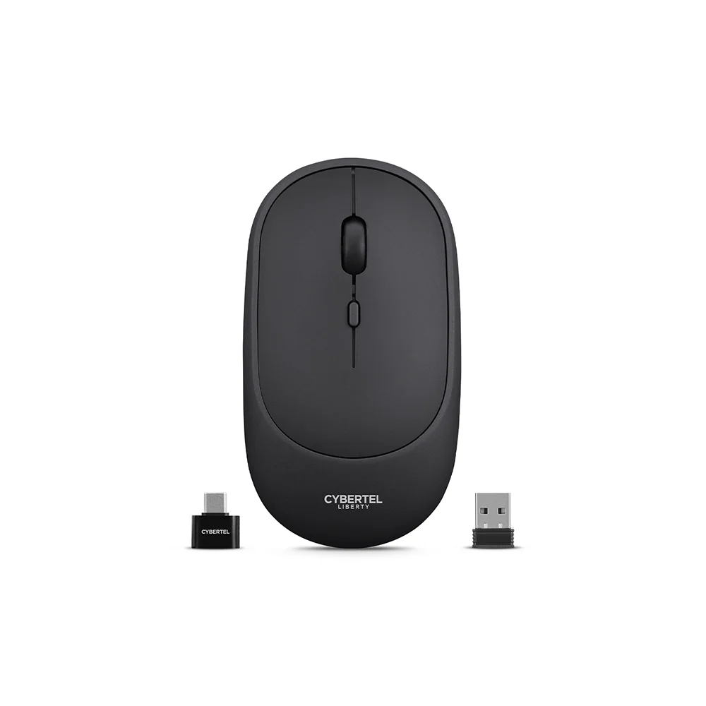 Mouse Inalámbrico Bluetooth Cybertel Liberty M508B Negro: Recargable