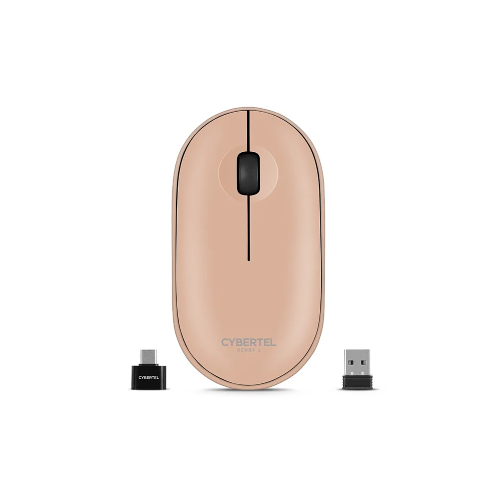 Mouse Inalámbrico Bluetooth Cybertel Derby M320 Nude: Recargable