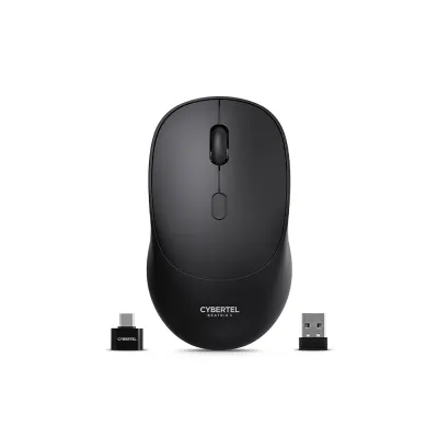 Mouse Inalámbrico Bluetooth Cybertel Beatnik M704 Negro: Recargable