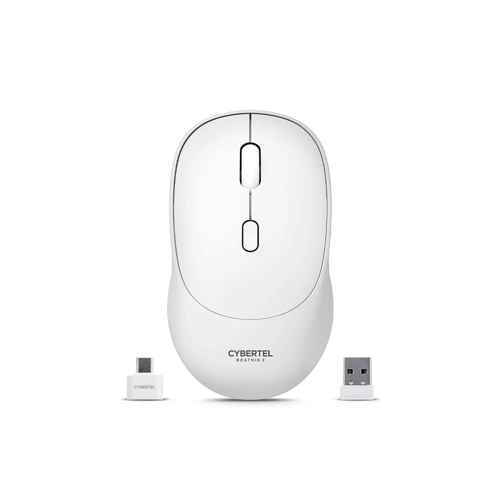 Mouse Inalámbrico Bluetooth Cybertel Beatnik M704 Negro: Recargable