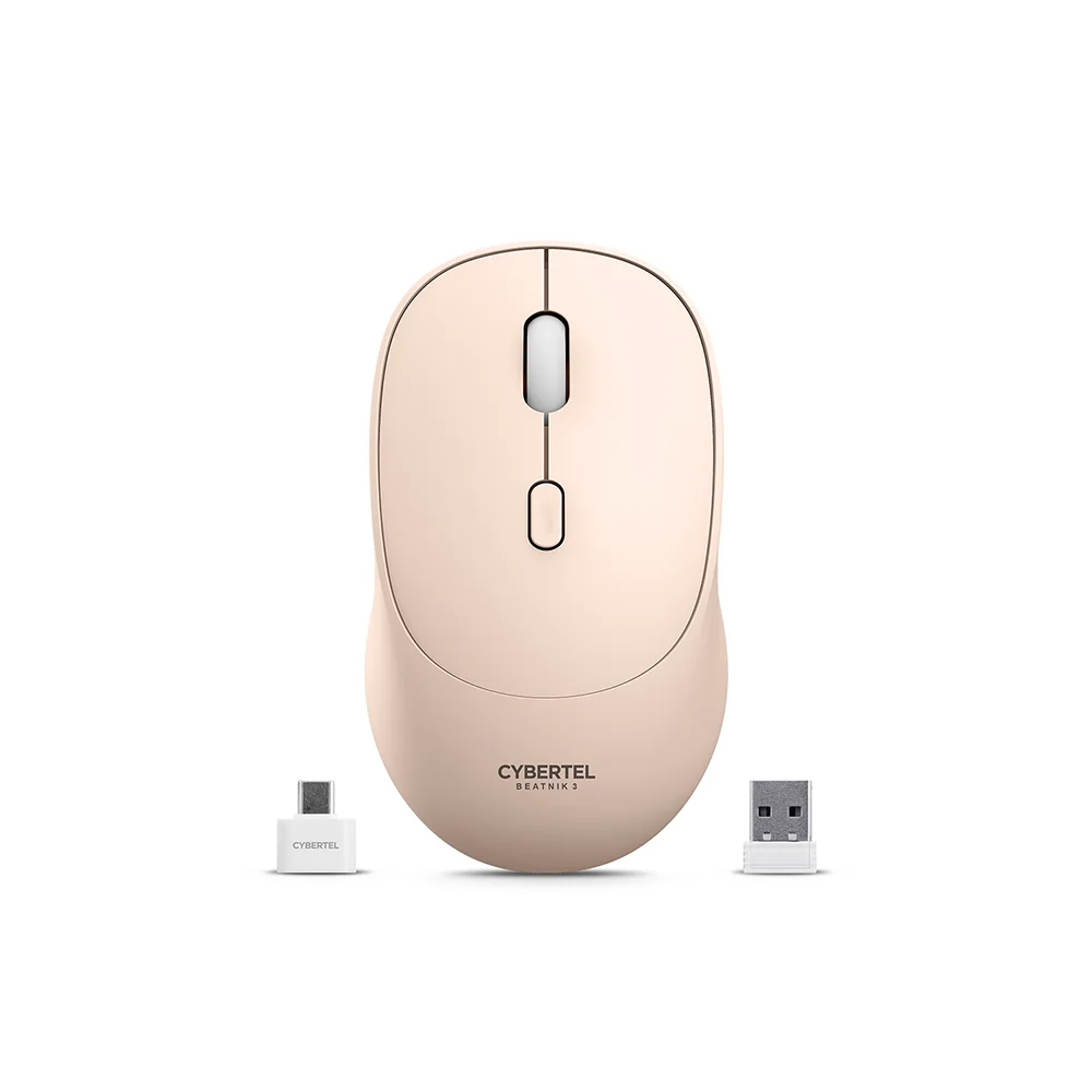 Mouse Inalámbrico Bluetooth Cybertel Beatnik M704 Negro: Recargable