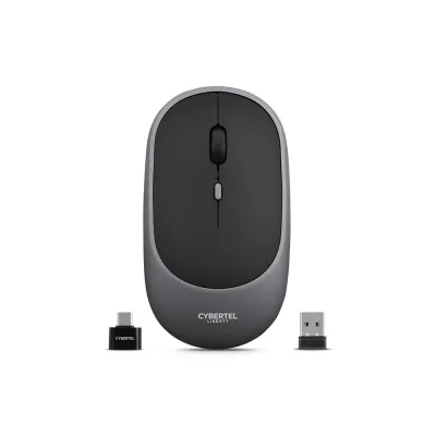 Mouse Inalámbrico Bluetooth Cybertel Liberty M508G Gris: Recargable