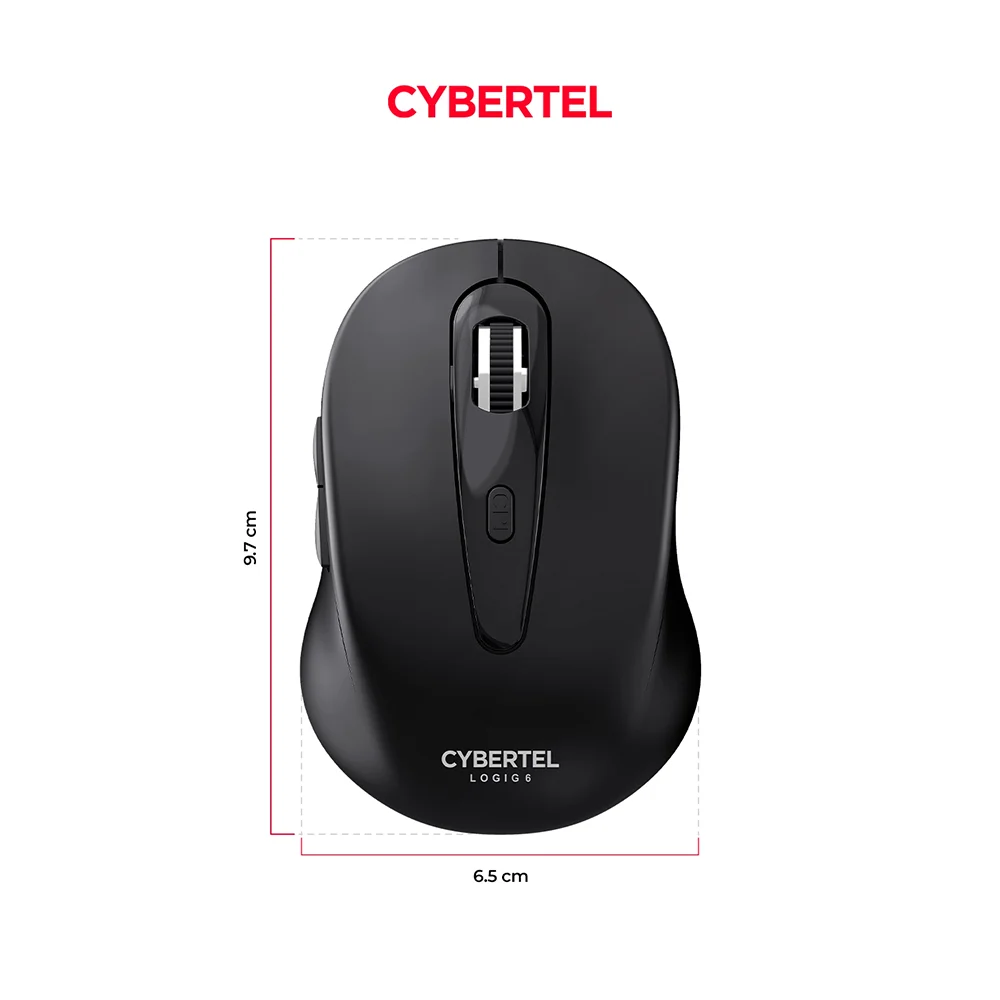 Mouse Inalámbrico Cybertel Logig M307 Negro