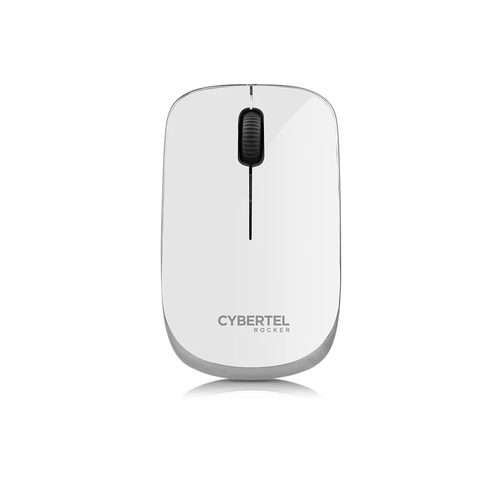 Mouse Inalámbrico Cybertel Rocker M302 Negro/Plateado