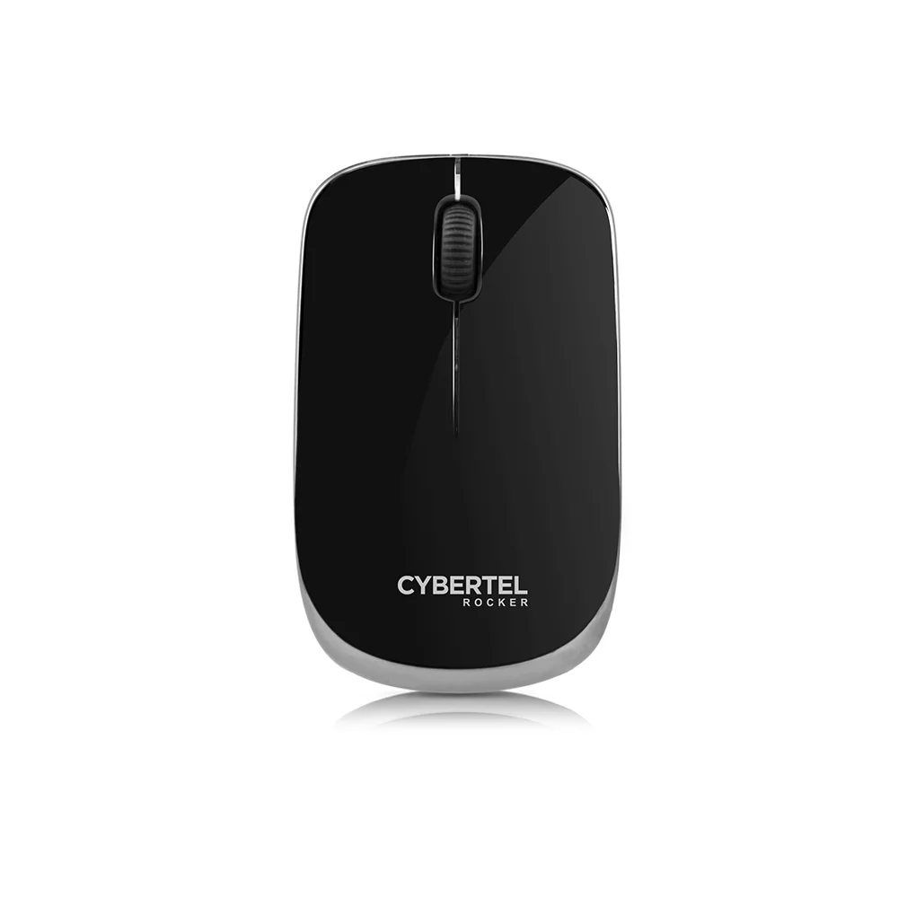 Mouse Inalámbrico Cybertel Rocker M302 Negro/Plateado