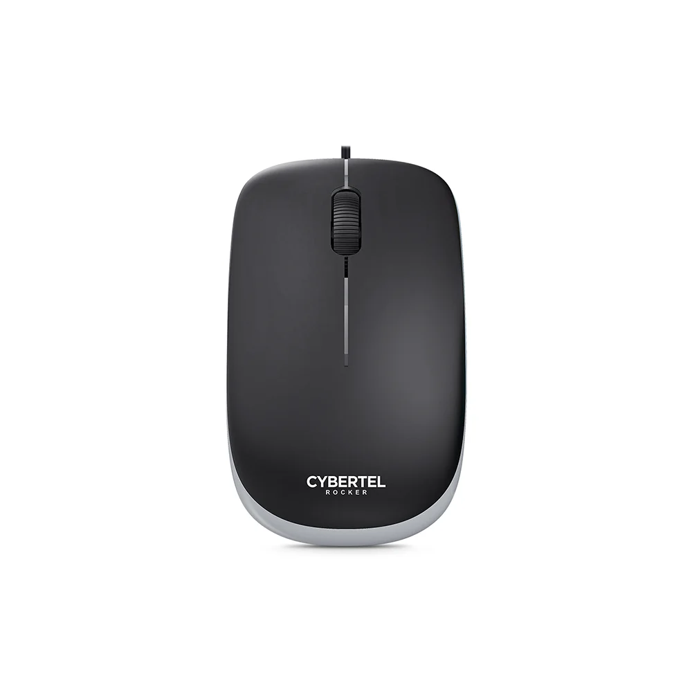 Mouse Óptico USB Cybertel Rocker M202 Negro