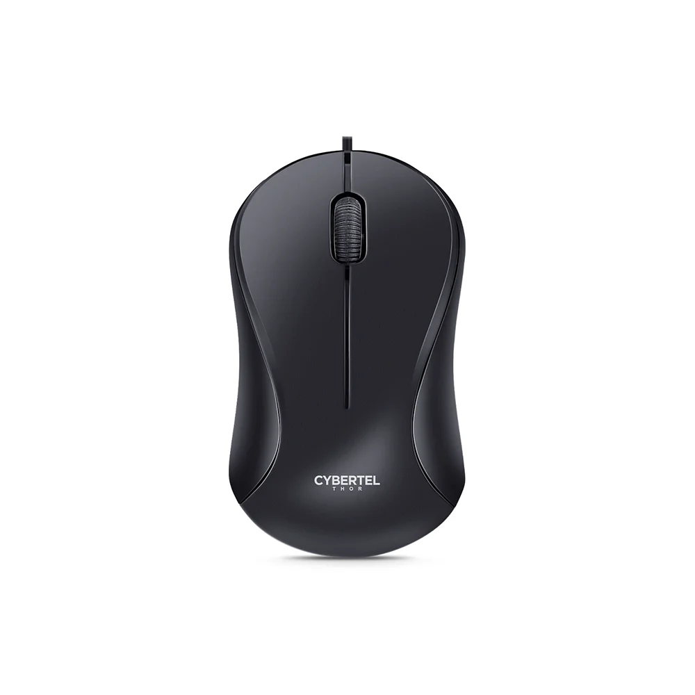Mouse Óptico USB Cybertel Thor M100K Negro