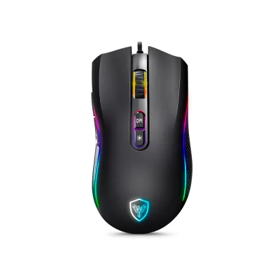 Mouse Gamer Micronics Kripton USB RGB 12800 7B MIC GM800 (USB)