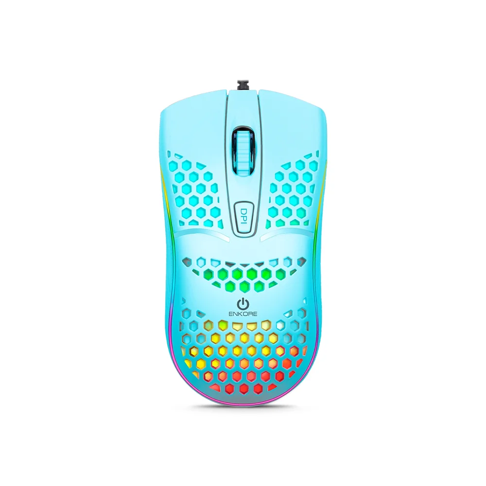 Mouse Gamer Enkore Geox Ingravide USB (Negro, Rosado) EKM121K (USB) Color Negro
