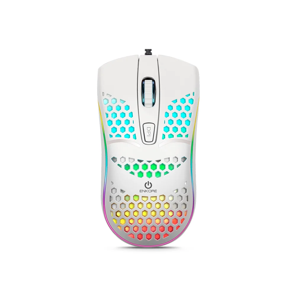 Mouse Gamer Enkore Geox Ingravide USB (Negro, Rosado) EKM121K (USB) Color Negro