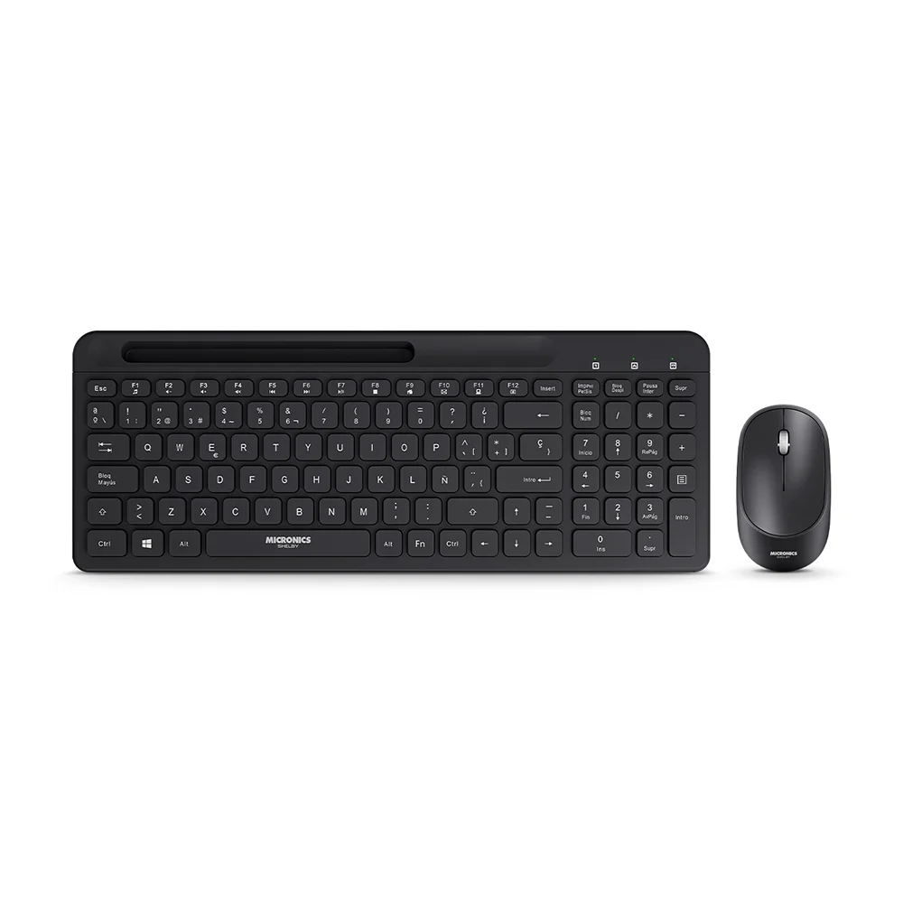 Kit Teclado y Mouse Inalámbrico Micronics Kit Shelby MIC WT805 - + WiFi Recargable