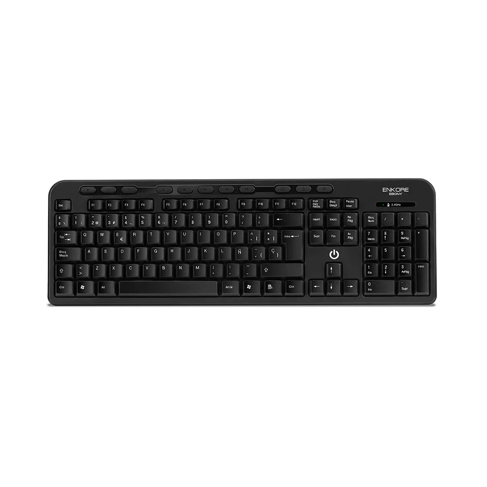 Kit de Escritorio Enkore Ebony ENK T800 Inalámbrico (Teclado + Mouse Inalámbrico)