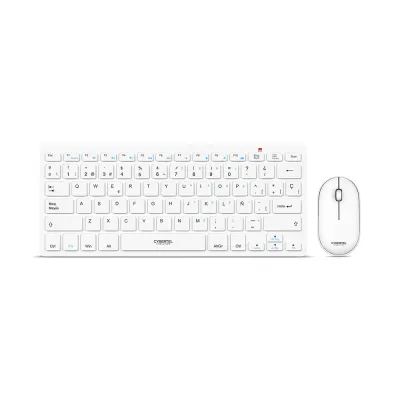 Kit Teclado y Mouse Inalámbrico Cybertel Evolution WT801 Blanco