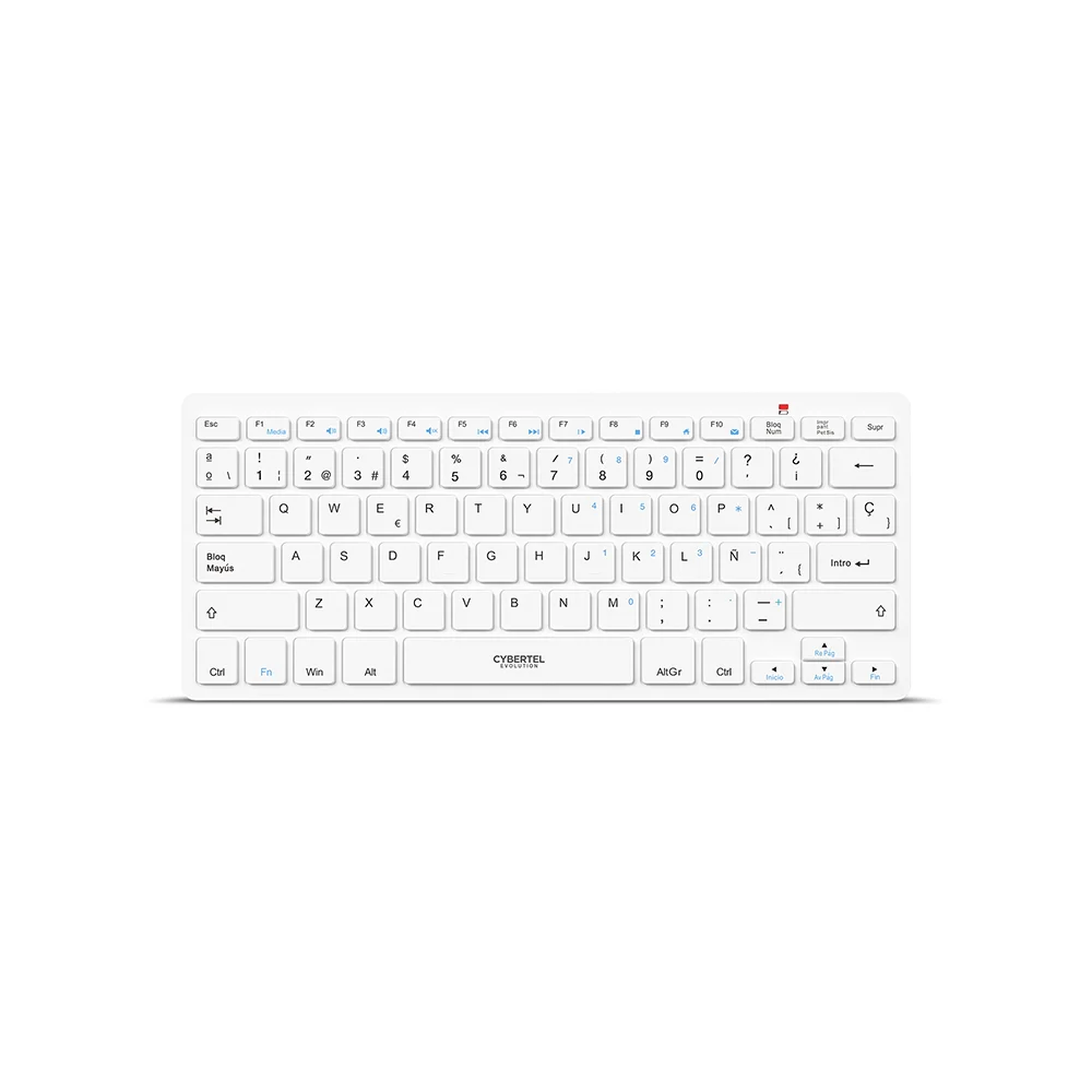 Kit Teclado y Mouse Inalámbrico Cybertel Evolution WT801 Blanco