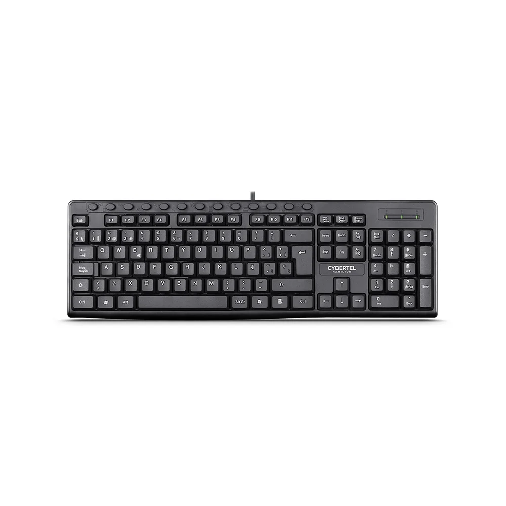 Kit Teclado y Mouse Inalámbrico Cybertel Hamilton T109 Negro