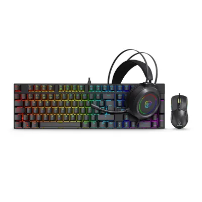 Kit Gamer Micronics Mirage Black MIC GTX2003-3K (Teclado + Mouse + Auricular)