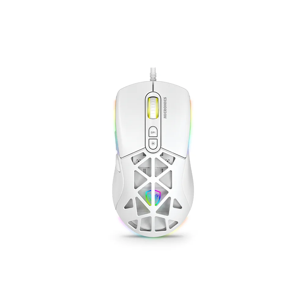 Kit Gamer Micronics Mirage White MIC GTX2003-3W (Teclado + Mouse + Auricular)