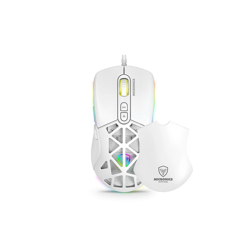 Kit Gamer Micronics Mirage White MIC GTX2003-3W (Teclado + Mouse + Auricular)