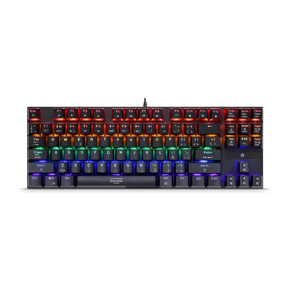 Kit Gamer Enkore Falcon ENT G2000-4 (Teclado + Mouse + Audífonos + Pad Mouse)