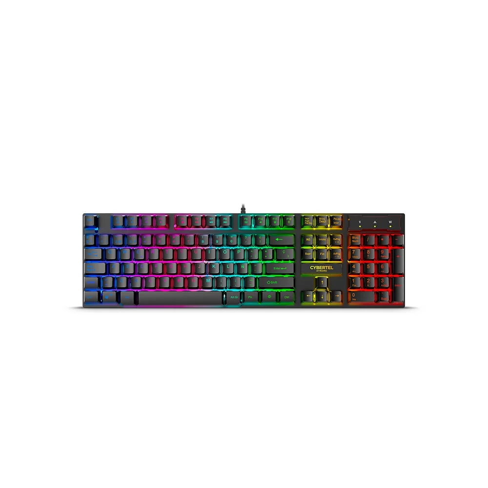 Kit Gamer Cybertel Xtreme GT1800: Teclado, Mouse LED y Pad