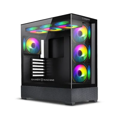 Gabinete Gamer Micronics MIC FC1021 - White 7Fan ARGB Iluminación LED