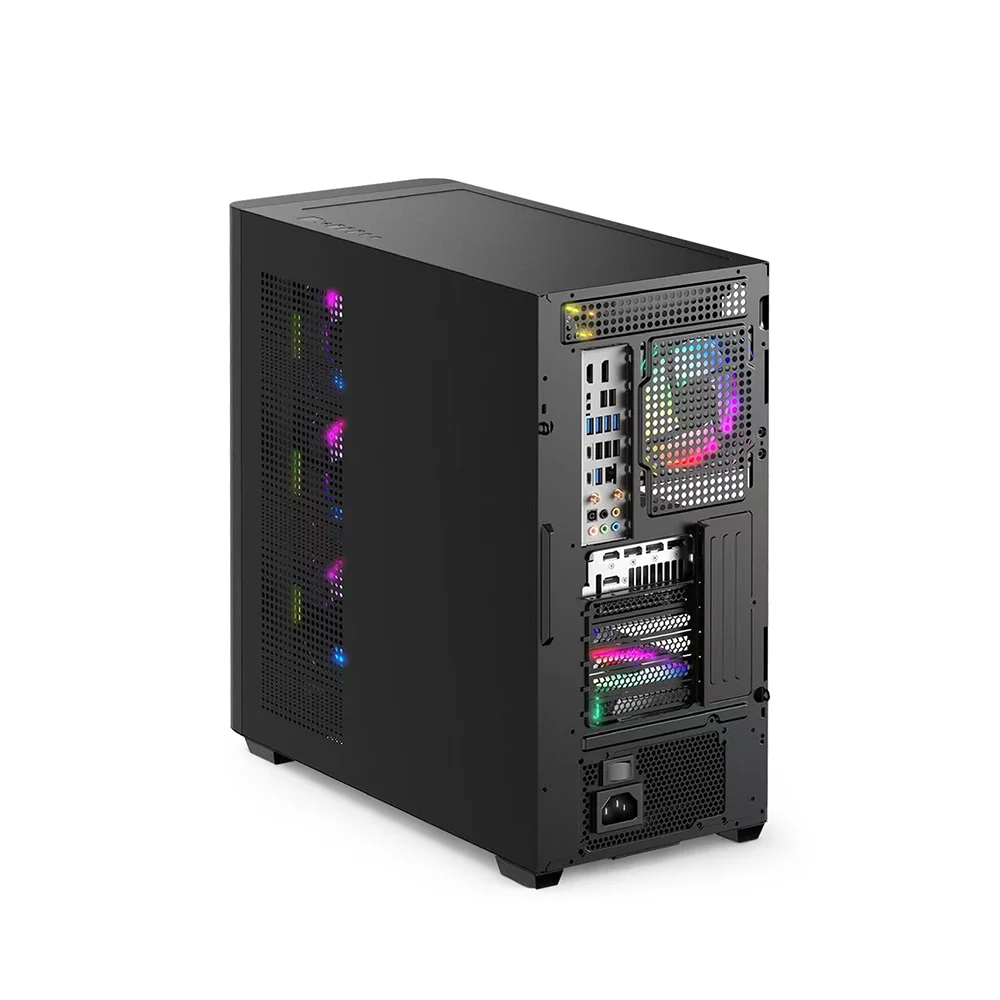 Gabinete Gamer Micronics MIC FC1021 - White 7Fan ARGB Iluminación LED