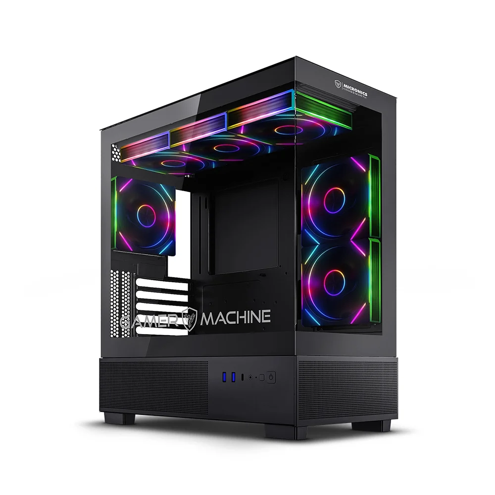 Gabinete Gamer Micronics Crossworth 6Fan MIC FC1002 - ARGB Iluminación LED