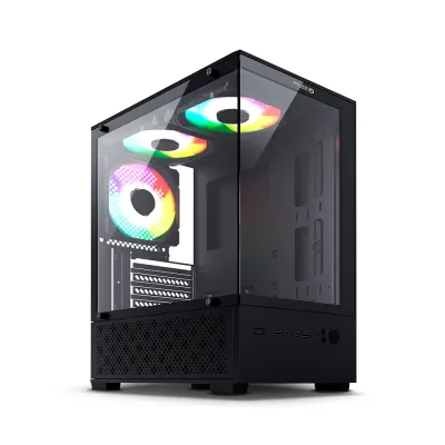 Case Gamer Enkore Avenger ENK C3006 con 5 Ventiladores ARGB Color Negro