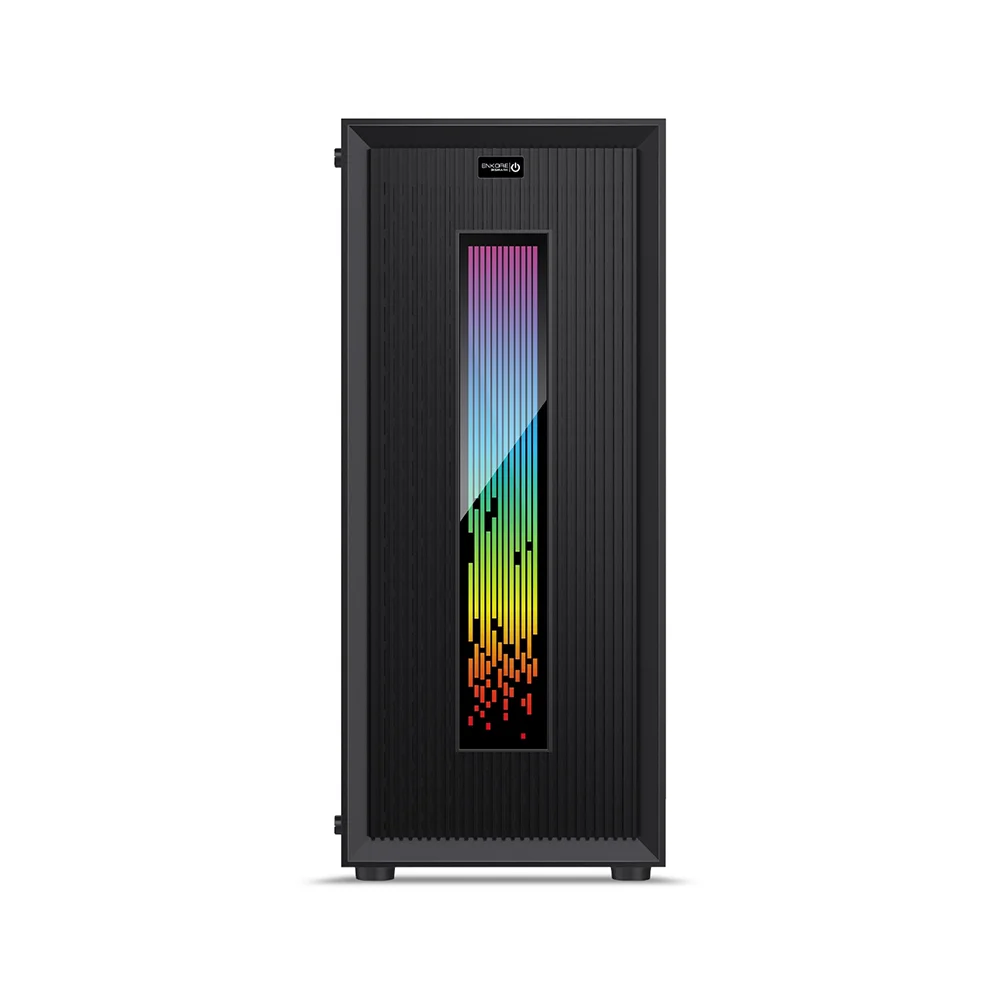 Case Gamer Enkore Bismark ENC 5008 con 3 Ventiladores ARGB Color Negro