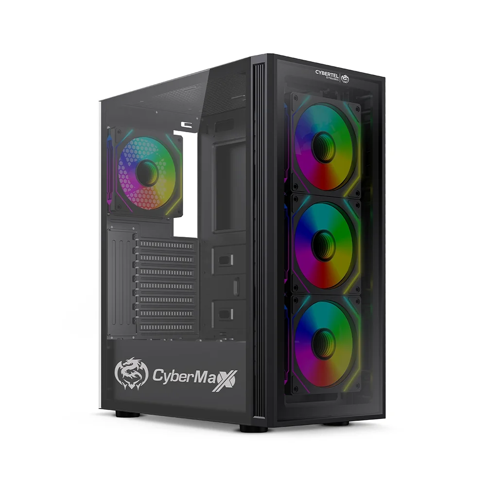 Case Gamer Cybertel Dynamic 4Fan CBX5009 - ARGB Iluminación LED