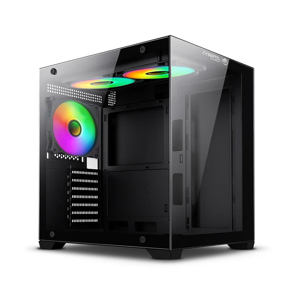 Case Gamer Cybertel Combat 3Fan CBX5010 - ARGB Iluminación LED