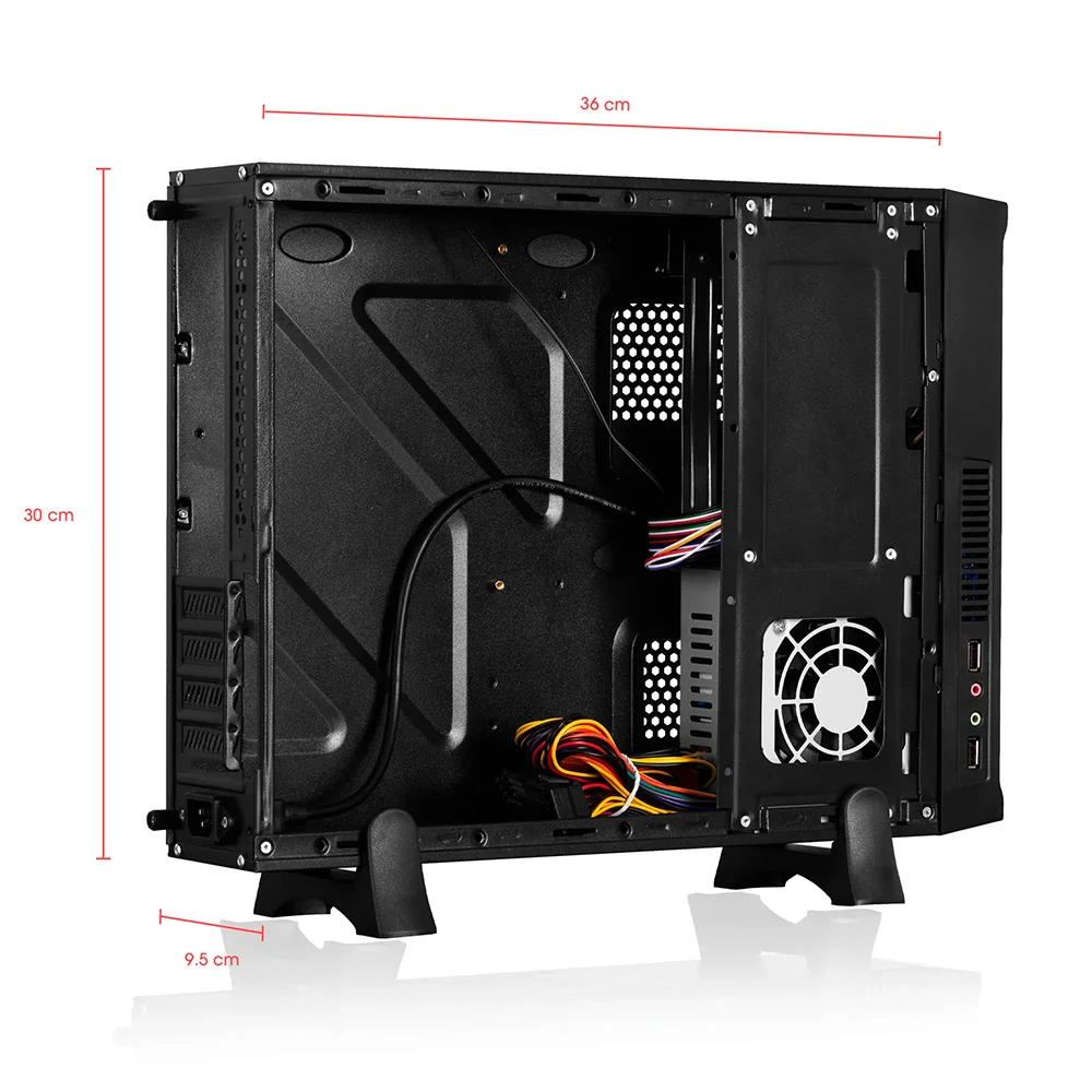 Case Gamer Cybertel CYB C1005 - Slim Derby con Fuente 230W 2 Fans