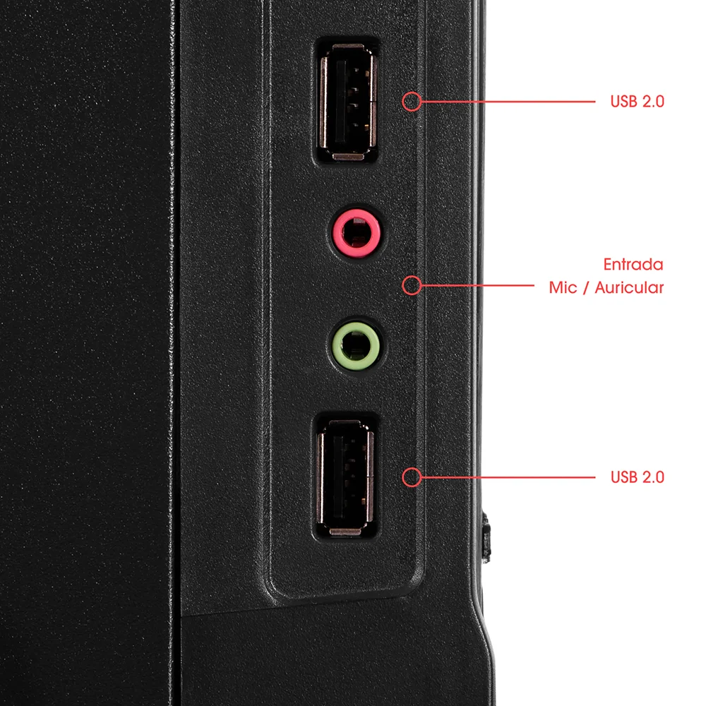 Case Gamer Cybertel CYB C1005 - Slim Derby con Fuente 230W 2 Fans