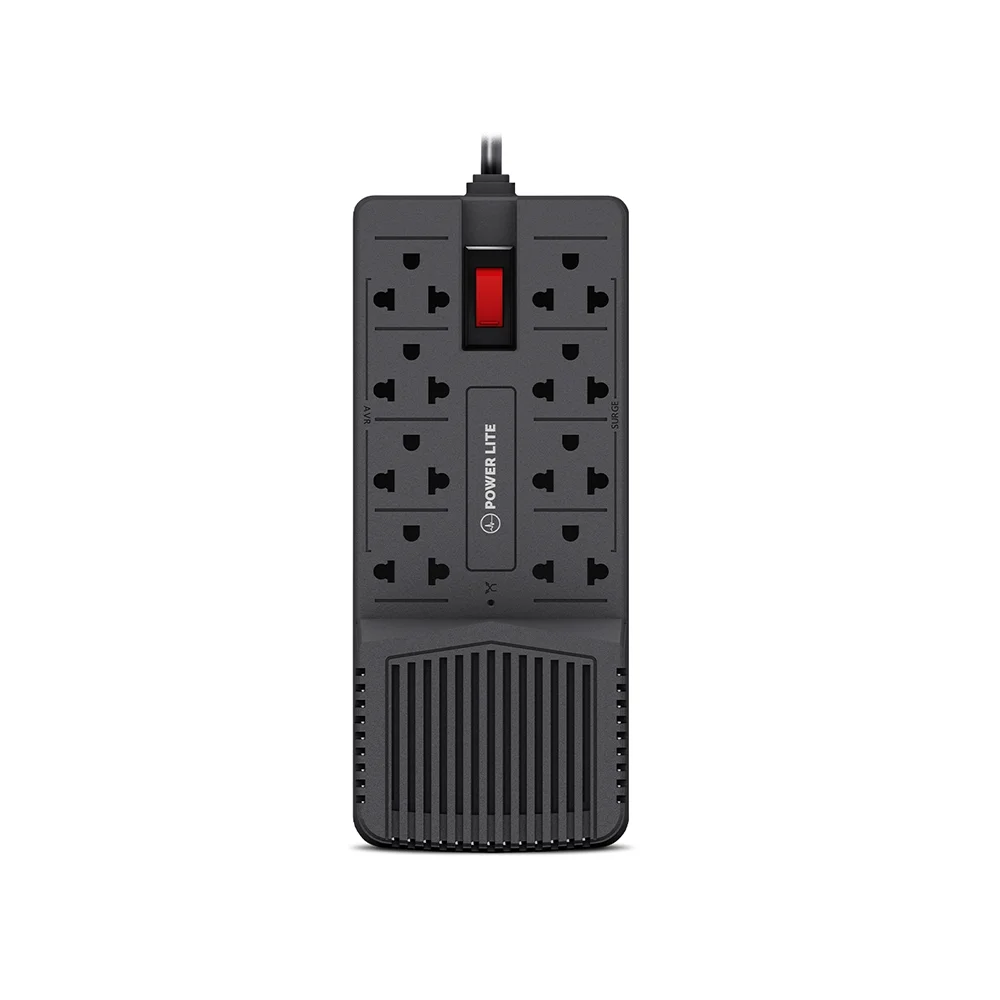 Estabilizador de Voltaje AVR Power Lite PLI908 Estabilizador de Voltaje Nova 900VA 450W 8 Salidas