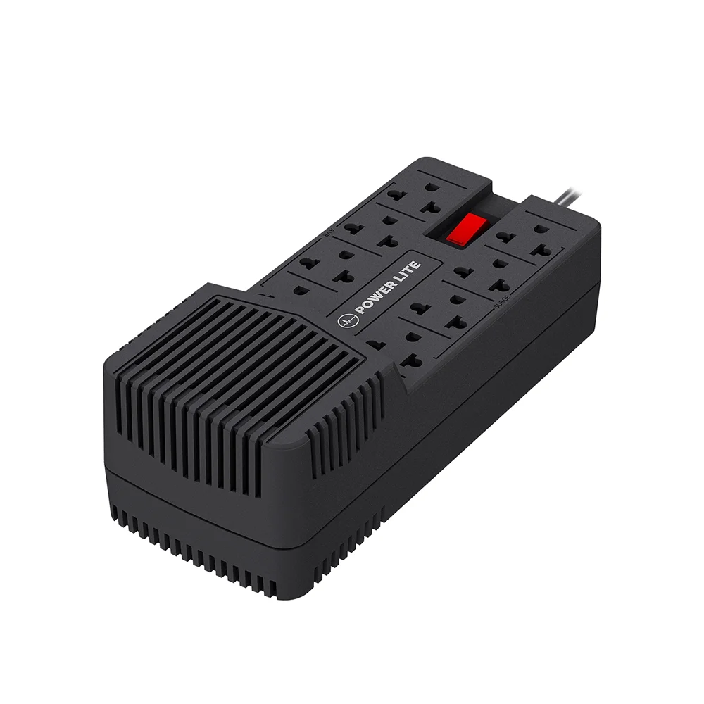 Estabilizador de Voltaje AVR Power Lite PLI908 Estabilizador de Voltaje Nova 900VA 450W 8 Salidas
