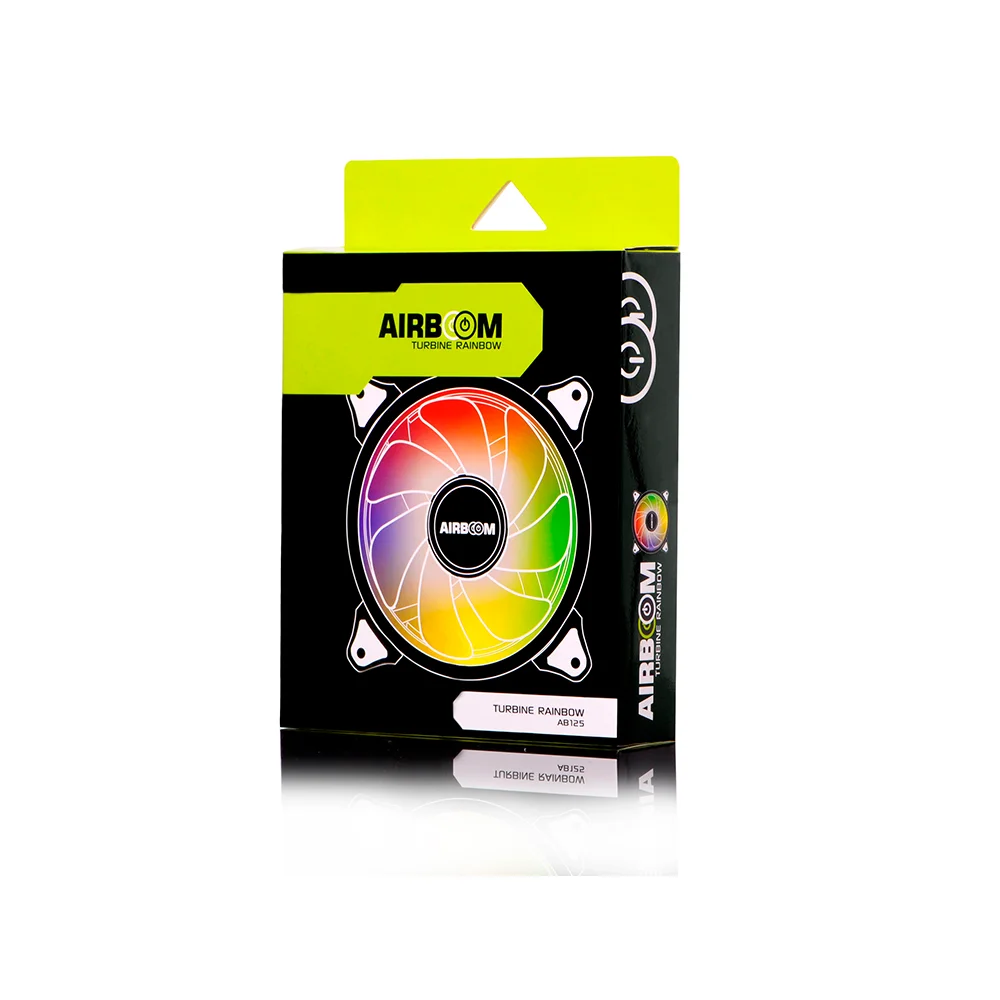 Cooler para Case Airboom Turbine Rainbow AB125 - 12cm Alto Flujo