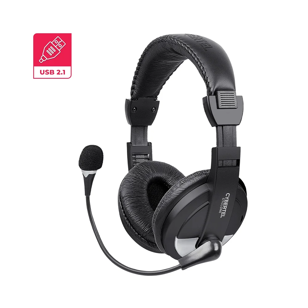 Auricular Gamer Cybertel Cyclone CYB H370S-U - USB con Micrófono Slv/Blk