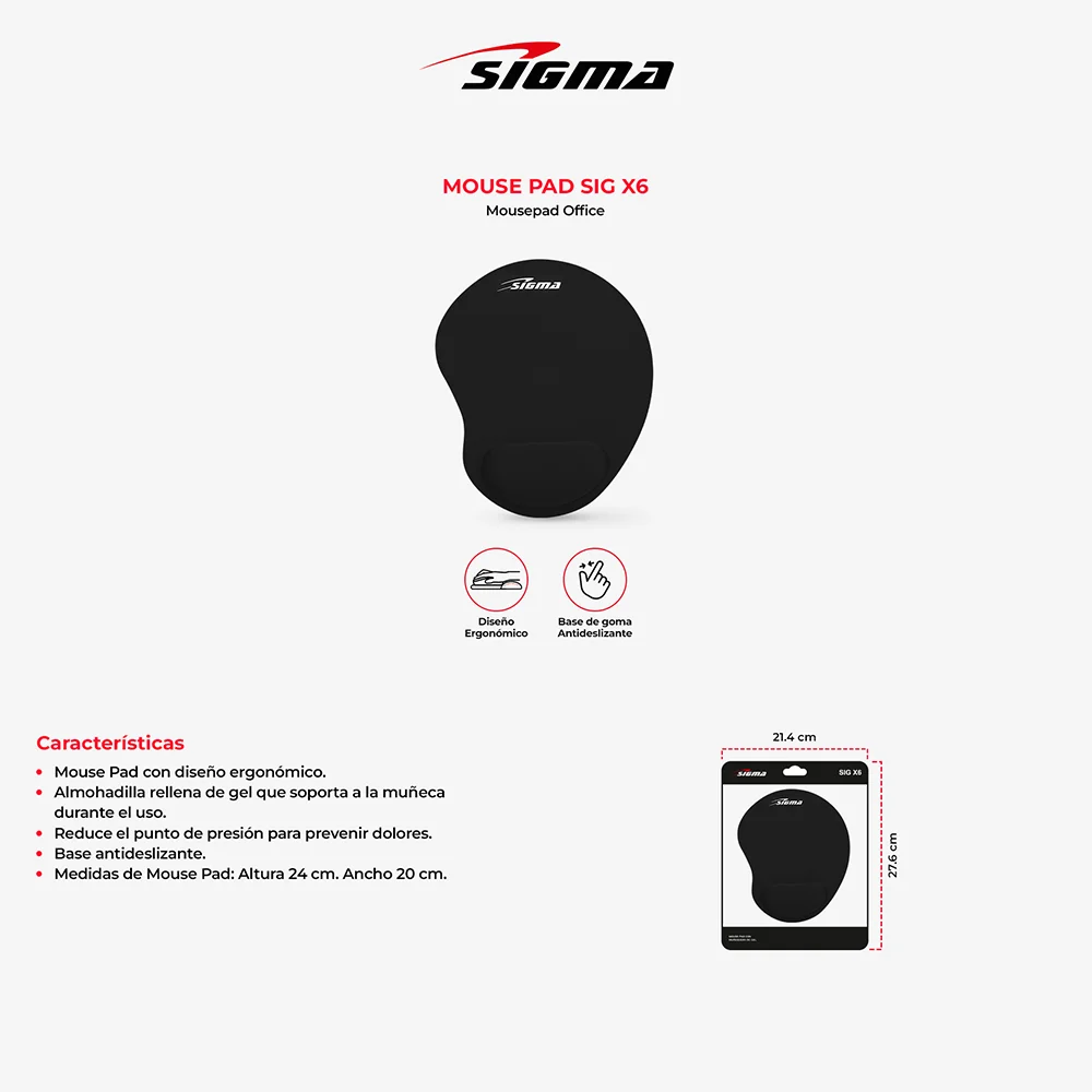 Pad Mouse Gamer Sigma SIG X6