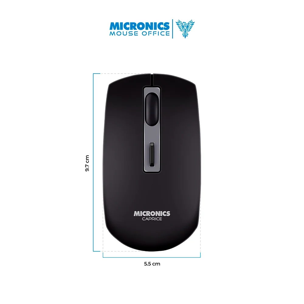 Mouse Inalámbrico Bluetooth Micronics Caprice M713 Rojo: Recargable